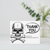 Ahoy Matey! Danke Postkarte (Stehend Vorderseite)