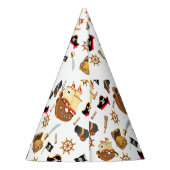 Ahoy Matey Pirate Birthday Partyhütchen (Rückseite)