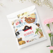 Ahoy Matey Pirate Favor Bag, Kids Pirate Birthday Geschenktütchen (Versiegelt)