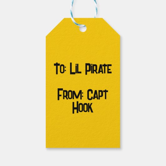 Ahoy Matey Pirate Parrot Cartoon, Funny Macaw Bird Geschenkanhänger (Rückseite)