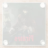 Ahoy, Matey! Pirate Party Untersetzer (Rückseite)