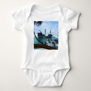 Ahoy Matey Pirate Ship Adventure Baby Strampler