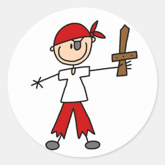 Ahoy Matey Pirate Sticker (Vorderseite)