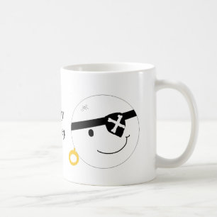 Ahoy Matey Piratengesicht Kaffeetasse