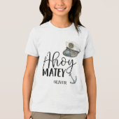 Ahoy Matey! Tri-Blend Shirt (Vorderseite)