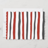 Ahoy Mateys Pirate Birthday Foto Einladung (Rückseite)