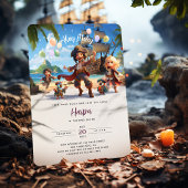 Ahoy Mateys! Pirate Paradise Island Birthday Bash Einladung