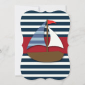 Ahoy Mateys! Säuglingsboote jeden Geburtstag Einladung (Rückseite)