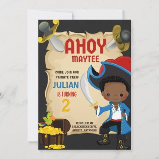 Ahoy Maytee Geburtstagsparty! Einladungskarte