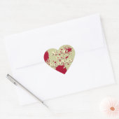 Ahoy me Herz Herz-Aufkleber (Umschlag)