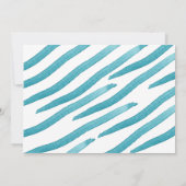 Ahoy Nautic Kinder Aquarell Geburtstag Einladung (Rückseite)