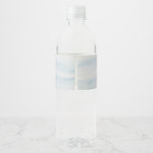 Ahoy Nautic Water Flasche | Pastel Sailboat Wasserflaschenetikett (Rückseite)
