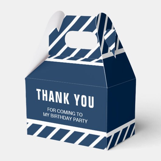 Ahoy Nautical Birthday Party Geschenkschachtel (Rückseite)
