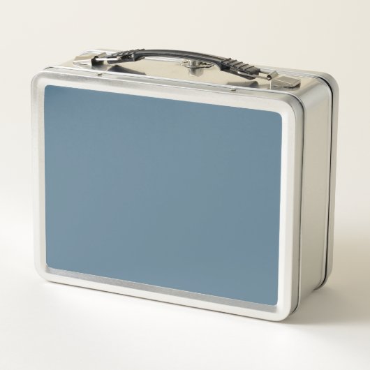 Ahoy Nautical Blue Sailboat Metall Brotdose (Rückseite)