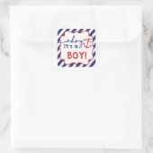 Ahoy Nautical Boy Baby Dusche Danke Sticker (Tasche)