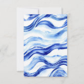 Ahoy Nautical Shower Boy Baby Shower Dankeskarte (Rückseite)