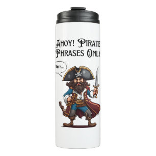 Ahoy! Nur Piratensendungen Thermosbecher