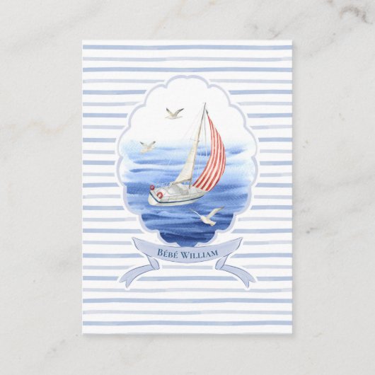 Ahoy Petit Marin Carte Livres pour Bébé Nautique Begleitkarte (Rückseite)