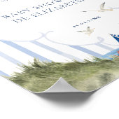 Ahoy Petit Marin Panneau Cadeaux Babydusche Poster (Ecke)