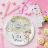 Ahoy Pirate Adventure Vierte Geburtstag Pappteller (Party)