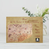  Ahoy! Piratenhochzeit Einladung (Stehend Vorderseite)