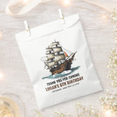 Ahoy! Piratenschiff 8. Geburtstag Geschenktütchen (Ausgeschnitten)