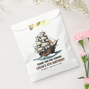 Ahoy! Piratenschiff 8. Geburtstag Geschenktütchen