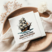 Ahoy! Piratenschiff 8. Geburtstag Serviette