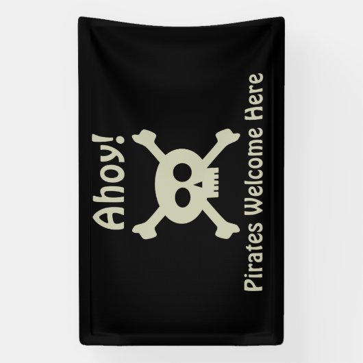 Ahoy! Pirates Welcome Banner (Vertikal)