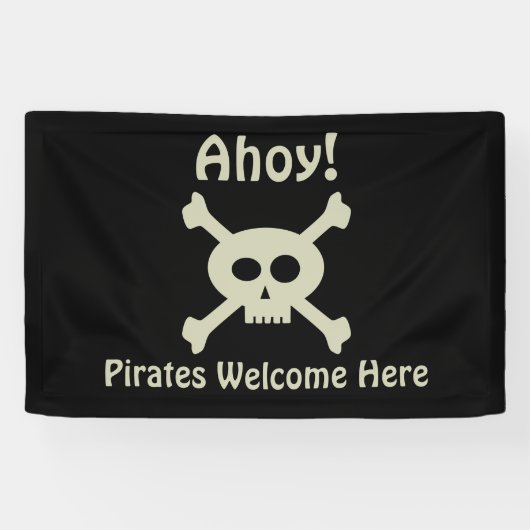 Ahoy! Pirates Welcome Banner (Horizontal)