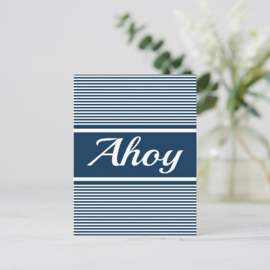 Ahoy Postkarte (Stehend Vorderseite)