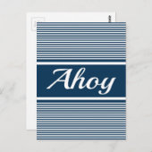 Ahoy Postkarte (Vorne/Hinten)