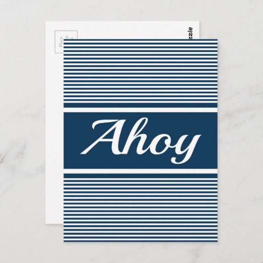Ahoy Postkarte (Vorne/Hinten)