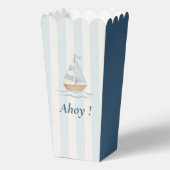 Ahoy Sailboat Nautical Pastel Blue Geschenkschachtel (Vorderseite)