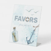 Ahoy! Schild mit dem Schild "Nautical Baby Shower (Vorderseite)