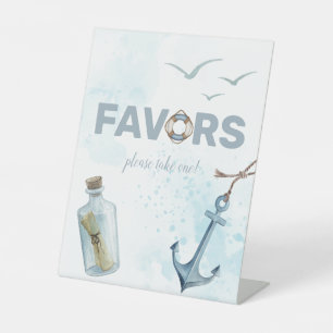 Ahoy! Schild mit dem Schild "Nautical Baby Shower