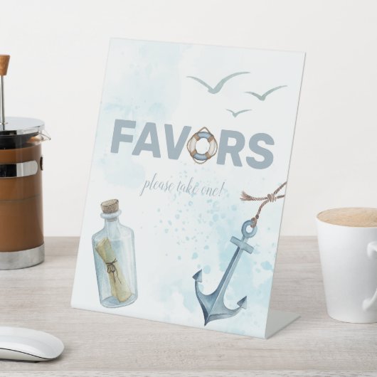 Ahoy! Schild mit dem Schild "Nautical Baby Shower (In SItu)