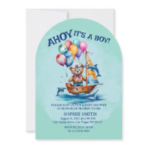Ahoy sein a Boy Nautical Theme Kinderdusche