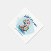 Ahoy sein a Boy Nautical Theme Kinderdusche Serviette (Ecke)