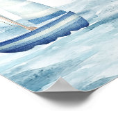 Ahoy sein Baby-Dusche Begrüßungszeichen Poster (Ecke)