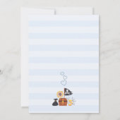 Ahoy sein Baby Dusche Danke Karte (Rückseite)