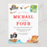 Ahoy Shipmates Treasure Hunt Ship Pirate Geburtsta