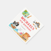 Ahoy Shipmates Treasure Hunt Ship Pirate Geburtsta Serviette (Ecke)