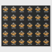 Ahoy-ster Funny Pirate Oyster Pun Dark BG Geschenkpapier (Flach)