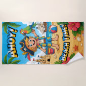 Ahoy! Strandzeit-Strandtuch Strandtuch (Vorderseite)