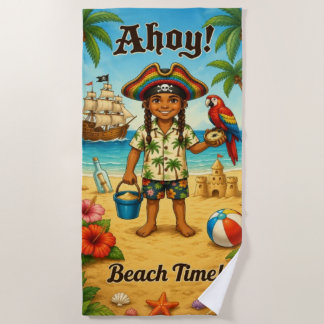Ahoy! Strandzeit-Strandtuch Strandtuch