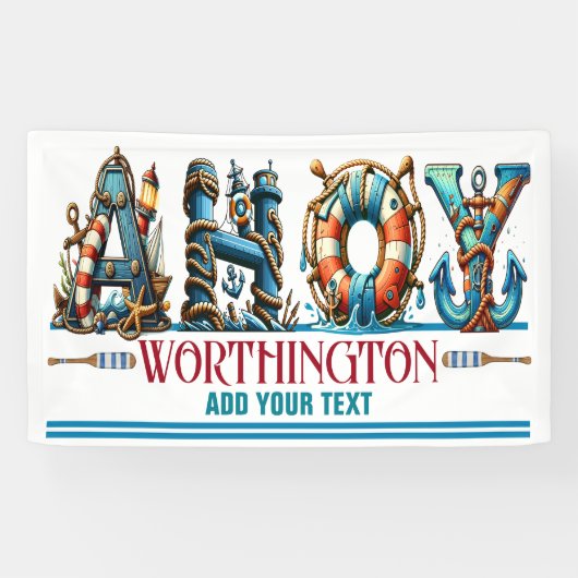 AHOY THEMA Matching-GENEHMIGUNG AN BORD Banner (Horizontal)