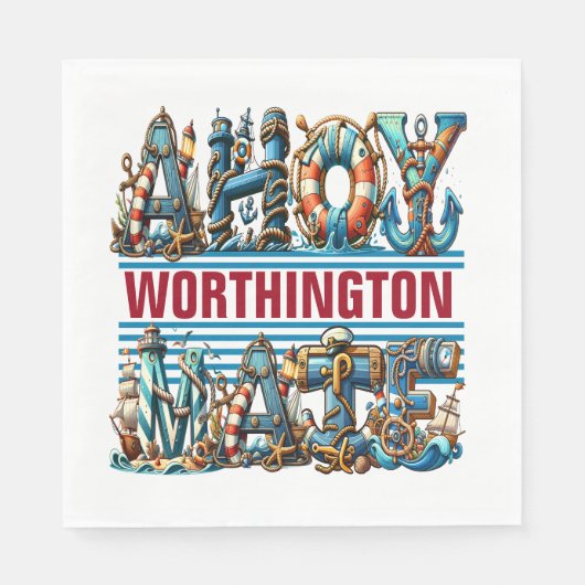 AHOY THEME SERVIETTE (Vorderseite)