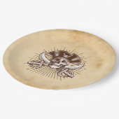 Ahoy There Pirate Birthday Pappteller (Schrägansicht)