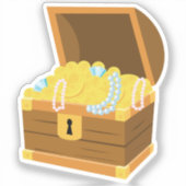 Ahoy There! Pirate Boy Birthday Party Aufkleber (Vorderseite)